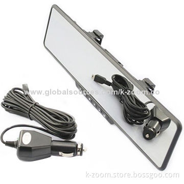 Rearview Mirror DVR, Full HD 1080P, 160-degree View Angle